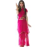 Pinke Gepunktete Buttinette Bollywood-Kostüme aus Chiffon Größe XL 