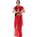 Rote Buttinette Bollywood-Kostüme aus Chiffon für Damen Größe XL 