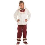 Cremefarbene Buttinette Eskimo-Kostüme aus Jersey für Kinder Größe 140 