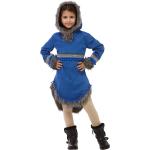 Blaue Buttinette Eskimo-Kostüme aus Polyester für Kinder Größe 128 
