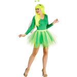 Neongrüne Buttinette Faschingskostüme & Karnevalskostüme mit Glitzer für Damen Größe M 