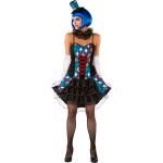 Schwarze Buttinette Clown-Kostüme & Harlekin-Kostüme aus Jersey 