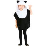 Schwarze Buttinette Panda-Kostüme aus Fleece für Kinder Größe 98 