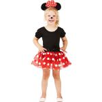Schwarze Gepunktete Buttinette Mauskostüme aus Jersey für Kinder Größe 110 