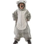Gepunktete Buttinette Koala-Kostüme aus Kunstfell für Kinder Größe 152 