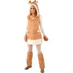 Ärmellose Buttinette Giraffenkostüme aus Kunstfell für Damen Größe XL 
