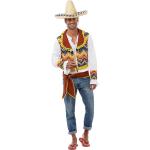 Bunte Langärmelige Buttinette Mexikaner-Kostüme aus Polyester für Herren Größe L 