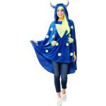 Blaue Gepunktete Buttinette Monster-Kostüme aus Polyester für Herren Einheitsgröße 