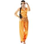 Goldene Buttinette Bauchtänzerinnen-Kostüme mit Glitzer aus Jersey für Herren 