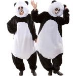 Schwarze Buttinette Panda-Kostüme für Herren Größe M 