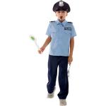 Blaue Buttinette Polizei-Kostüme aus Polyester für Kinder Größe 140 