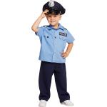 Blaue Buttinette Polizei-Kostüme aus Polyester für Kinder Größe 128 