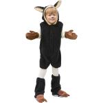 Schwarze Buttinette Schaf-Kostüme für Kinder Größe 128 