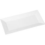 Weiße Buttinette Rechteckige Servierplatten 16 cm aus Porzellan 