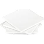 Weiße Buttinette Untersetzer & Tischuntersetzer aus Porzellan 4-teilig 