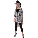 Schwarze Buttinette Zebra-Kostüme aus Kunstfell für Damen 