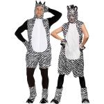 Schwarze Ärmellose Buttinette Zebra-Kostüme für Herren Größe M 