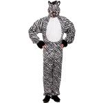 Schwarze Buttinette Zebra-Kostüme für Herren Größe M 