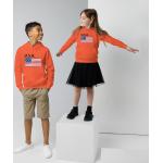 Orange Kinderwesten aus Baumwolle trocknergeeignet für Jungen Größe 110 
