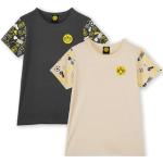 Bunte BVB Kinder T-Shirts mit Knopf aus Baumwolle für Babys Größe 92 2-teilig 