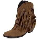 Braune Spitze Cowboy-Boots & Cowboystiefeletten für Damen Größe 37 für den für den Winter 
