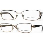 Braune BVLGARI Rechteckige Brillenfassungen für Damen 