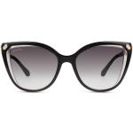 Schwarze BVLGARI Serpenti Cateye Sonnenbrillen aus Kunststoff für Damen 