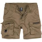 Kamelbraune Casual Cargo-Shorts mit Knopf aus Baumwolle für Herren Größe S 