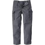 Graue Moleskin-Hosen mit Knopf aus Baumwolle für Herren Größe XL 