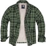 Olivgrüne Hemdjacken mit Reißverschluss für Herren Größe 5 XL für den für den Herbst 