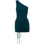 Grüne Ärmellose Mini One Shoulder Bandage-Kleider & Bodycon-Kleider enganliegend für Damen Größe XS 