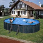 Ovale Swimmingpools & Schwimmbecken aus Polyrattan 
