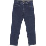 Dunkelblaue Brax Stretch-Jeans mit Reißverschluss aus Baumwolle für Herren Weite 34 