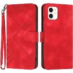 Rote iPhone 13 Mini Hüllen Art: Flip Cases mit Bildern aus Leder klappbar mini 