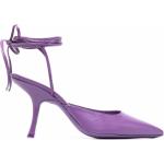 Reduzierte Violette By Far Spitze Pfennigabsatz High Heels & Stiletto-Pumps mit Riemchen aus Leder für Damen Größe 41 