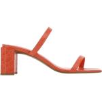 Reduzierte Korallenrote By Far High Heels & Stiletto-Pumps aus Leder für Damen Größe 41 für den für den Sommer 