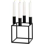 Schwarze Moderne by Lassen Kubus Kerzenständer & Kerzenhalter aus Metall 