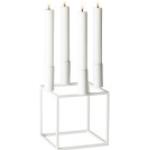 Weiße 14 cm by Lassen Kubus Kerzenständer & Kerzenhalter aus Edelstahl 