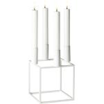 Weiße 14 cm Audo Kerzenständer & Kerzenhalter aus Edelstahl 