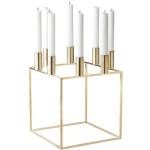 Silberne Moderne by Lassen Kubus Kerzenständer & Kerzenhalter aus Messing 