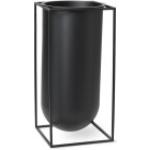 Reduzierte Schwarze 20 cm by Lassen Kubus Bodenvasen & Vasen für Pampasgras 20 cm aus Metall 