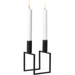 Schwarze by Lassen Line Kerzenständer & Kerzenhalter aus Stahl 