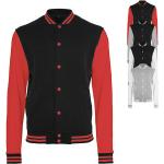 Schwarze Gestreifte Build your Brand College-Jacken & Baseball-Jacken für Damen Größe XL für den für den Herbst 
