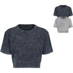 Dunkelgraue Build your Brand T-Shirts aus Baumwolle für Damen Größe M 