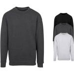 Schwarze Build your Brand Rundhals-Ausschnitt Damensweatshirts aus Baumwolle Größe M 