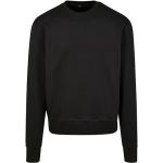 Schwarze Oversize Build your Brand Rundhals-Ausschnitt Damensweatshirts aus Baumwolle Größe M 