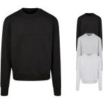 Schwarze Oversize Build your Brand Rundhals-Ausschnitt Damensweatshirts aus Baumwolle Größe XL 