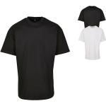 Schwarze Oversize Kurzärmelige Build your Brand T-Shirts aus Baumwolle für Herren Größe M 