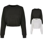 Schwarze Build your Brand Rundhals-Ausschnitt Damensweatshirts aus Frottee Größe XL 