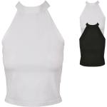 Weiße Sportliche Build your Brand Stehkragen T-Shirts aus Baumwolle für Damen Größe 5 XL 